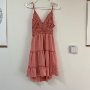 Pink medium Ecowish dress. Wore once for a wedding.